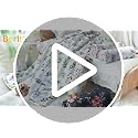BORITAR Floral Minky Baby Blanket - Soft Plush 30x40 Inch