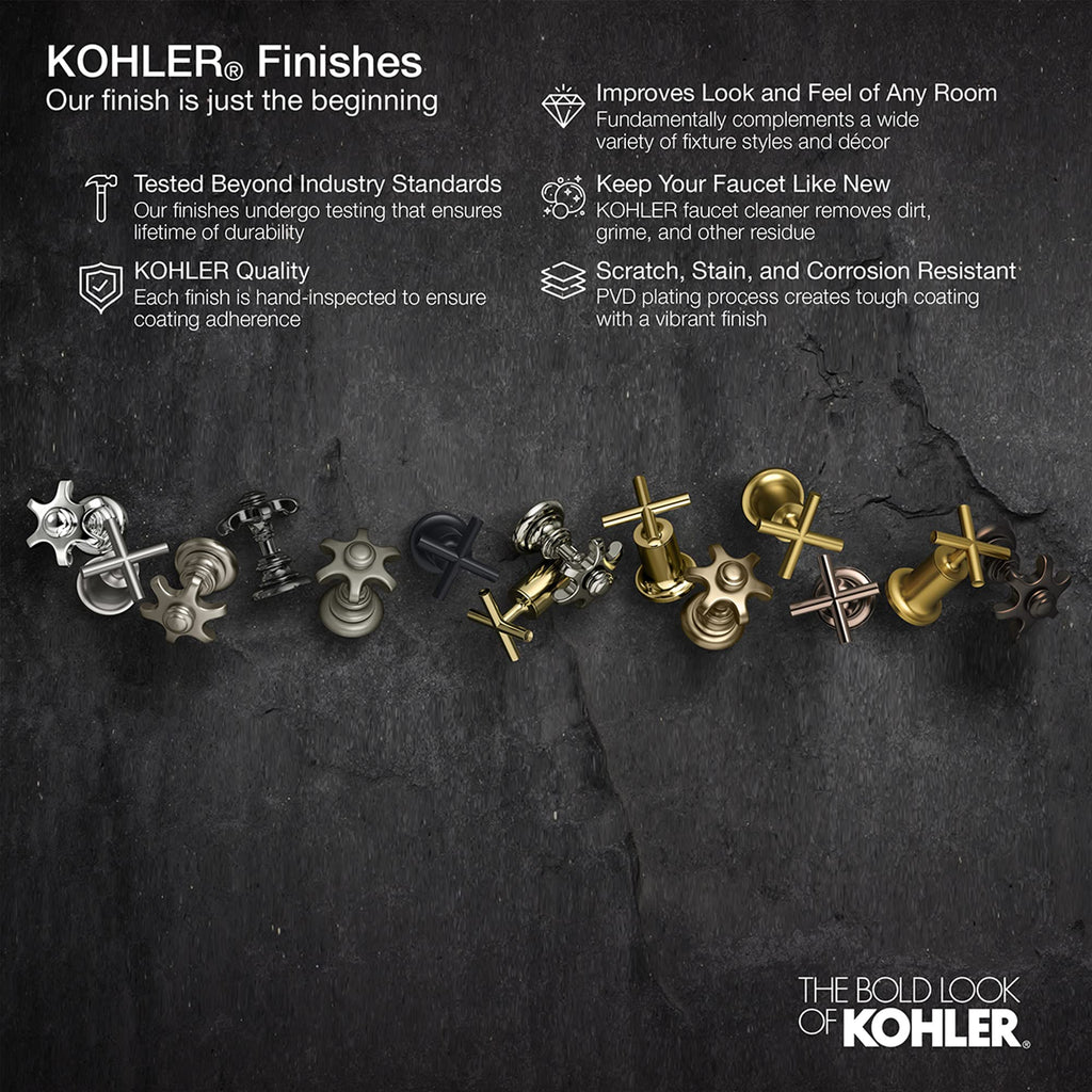 Kohler 27286-2MB Elate® 18" Towel bar, Vibrant Brushed Moderne Brass