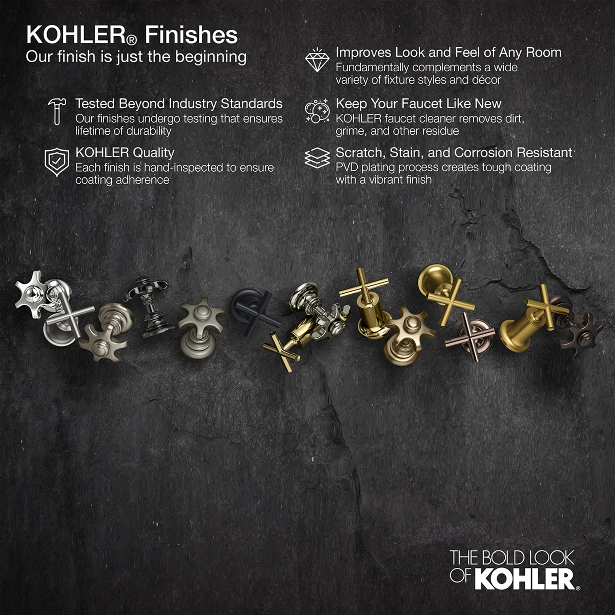 Kohler 27286-2MB Elate® 18" Towel bar, Vibrant Brushed Moderne Brass