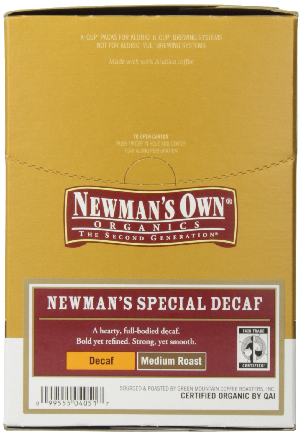 Newman's Own Organics, Newman's Own Special Blend Decaf, K-Cup Portion Pack for Keurig K-Cup Brewers, 24 Count (Pack of 4)