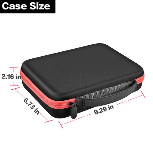 Comecase Hard Carrying Case Compatible with Bakugan Figures, Storage Organizer Box with 15 Foam Slots and Mesh Pocket for 60+ Cards, Travel Holder for Kids Toys (Case Only)- Black