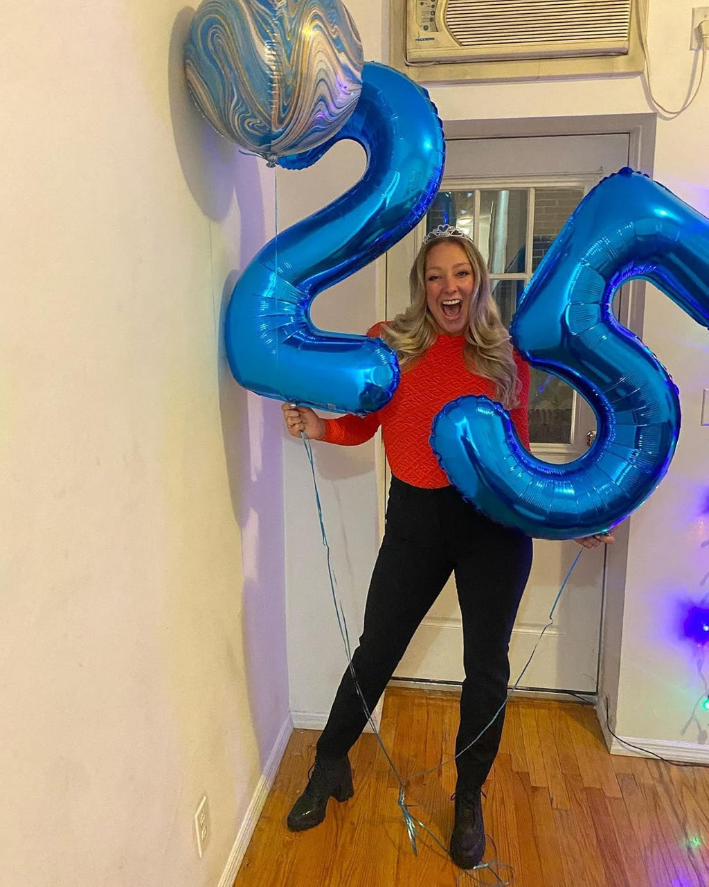 Number 2 Balloon - 40 Inch Navy Blue Birthday Decoration for 2nd Birthday Party Supplies