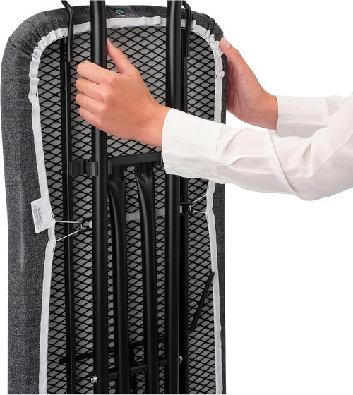 Brabantia Ironing Board - XL Steam Unit Holder, Adjustable Height, Denim Black, 49 x 18 Inches