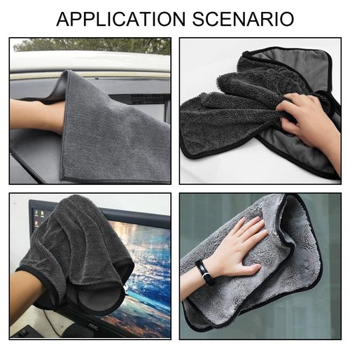 Longzhuo Shower Cleaning Cloths, 3pcs Drying Towel Super Absorbent Microfiber Bath Towels, Microfiber Cleaning Cloth for Windows, Bathroom, Car Home Office