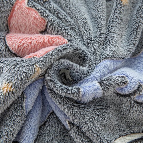Sviuse Glow in The Dark Cat Blanket Ultra Soft Flannel Throw Gifts for Cats Lovers Girls Kids Twin Size Grey Lovely Kitten Pattern Luminous Blankets for Couch Bed Sofa (60"x80", Cat 9)