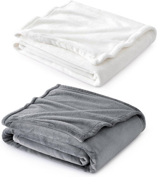 Bedsure Fleece Blanket - Soft, Lightweight Plush Queen Size Luxury Microfiber | 90x90 Inches