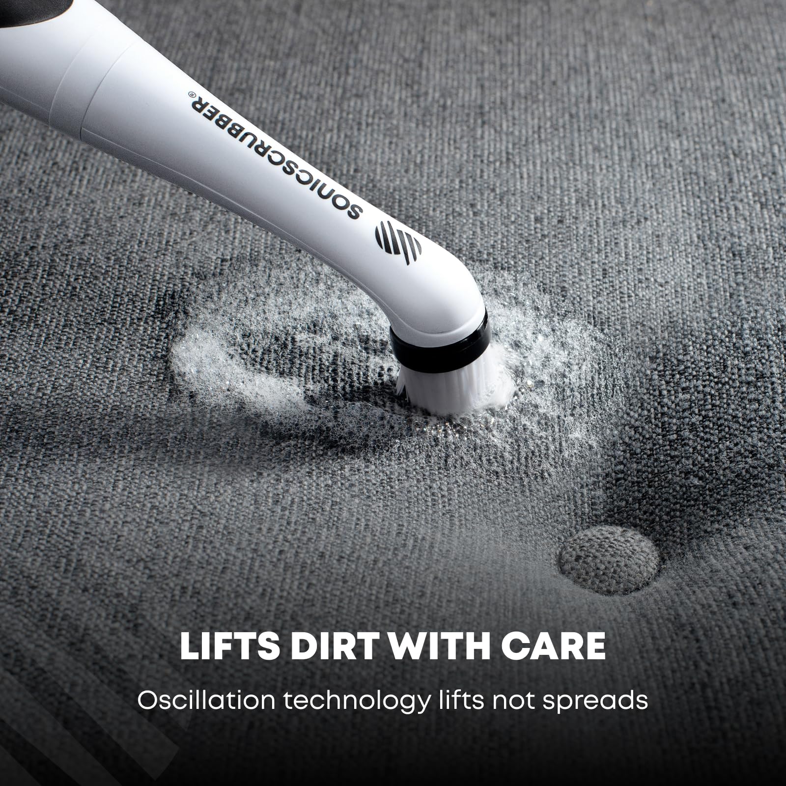 SonicScrubber Household Cleaning Brush Power Scrubber - Electric Spin Scrubber Brush for Home, Kitchen & Bathroom - Grout Cleaner & Removes Mould (Washing-Up System Spin Brush)