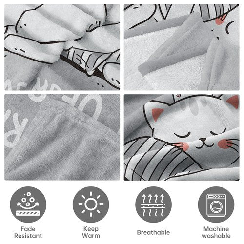 GoMelley Funny Valentines Day Birthday Gifts for Wife, Wife Birthday Gift Ideas, Wifey is Charging Blanket, Wedding Anniversary Romantic Gift for Wifey, for Her, 60”× 50”（Gray）