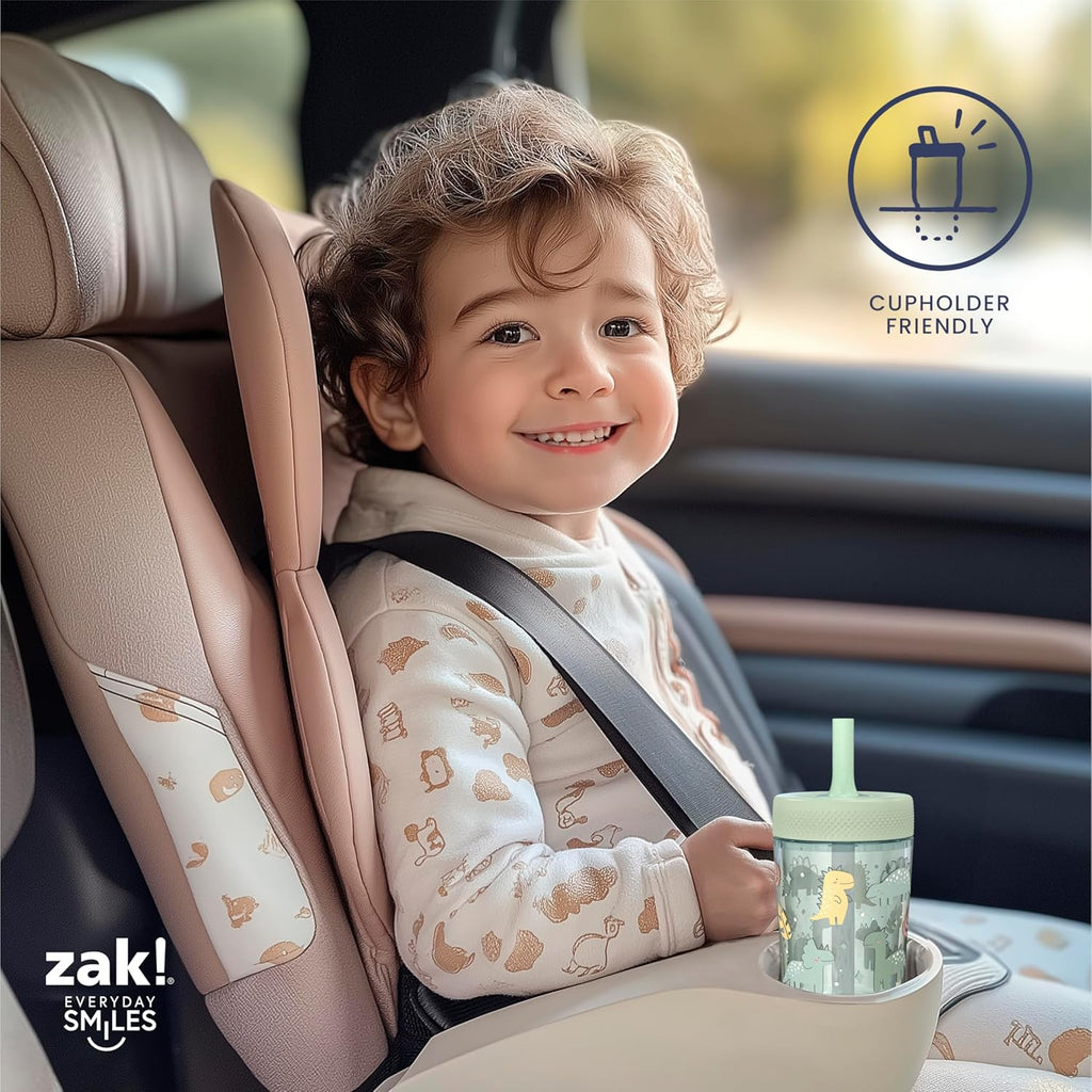 Zak Designs Peppa Pig Toddler Tumblers - 9oz Double Wall Leak-Proof Sippy Cups, 2-Pack for Kids