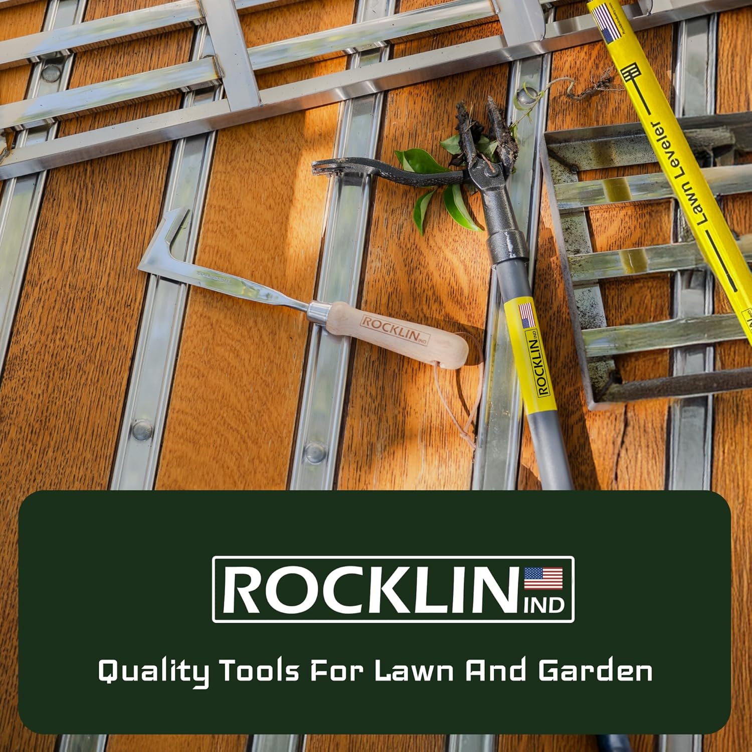 Rocklin™ Stand Up Weed Puller Tool - 4 Claw Steel Head - 48-Inch Metal Handle for Easy Weeding