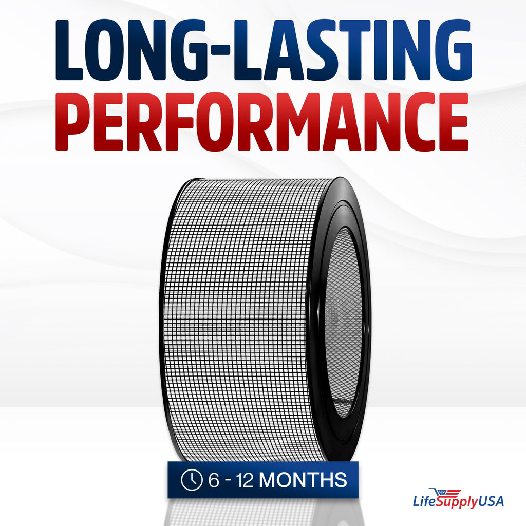 20500 HEPA Filter Compatible with Honeywell Air Cleaner 10500 (EV-10) 17000 17005 17006 17007 17008 17009 83170 by LifeSupplyUSA
