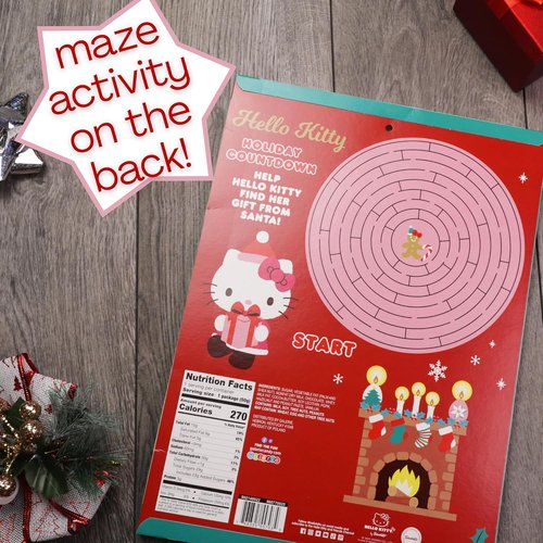 Hello Kitty | 2023 Christmas Countdown Calendar - 24 Milk Chocolate Treats for Kids, 1.76 Ounces