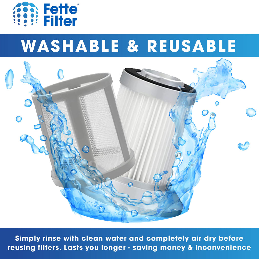Fette Filter - 2- Pack Filter with Bissell 2156A, 1665, 16652, 1665W, 2156E Canister Vacuum, Compare to Part 1613056 for Bissell Zing, AeroSwift, and Powerforce Canister Vacuums - Pack of 2