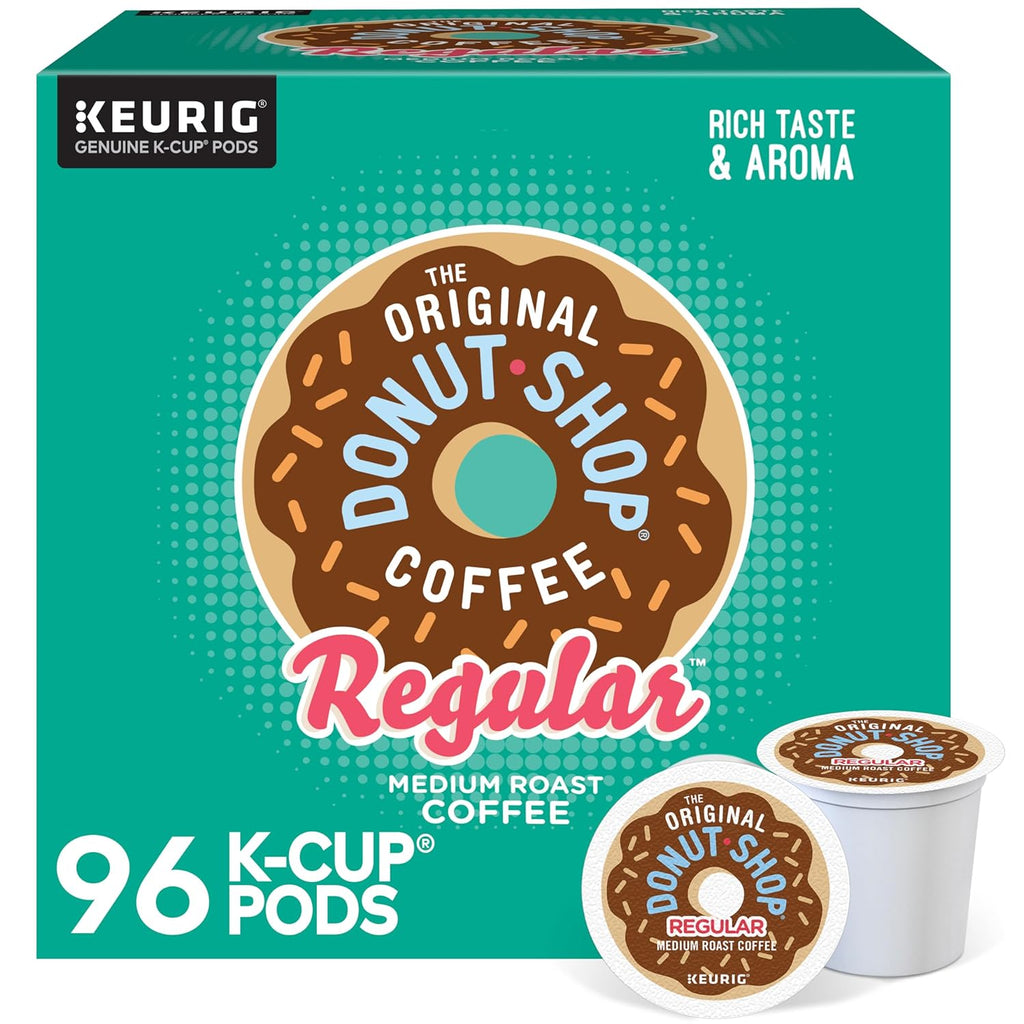 Original Donut Shop K-Cup Pods - Medium Roast Coffee, 96 Count | Single-Serve Convenience