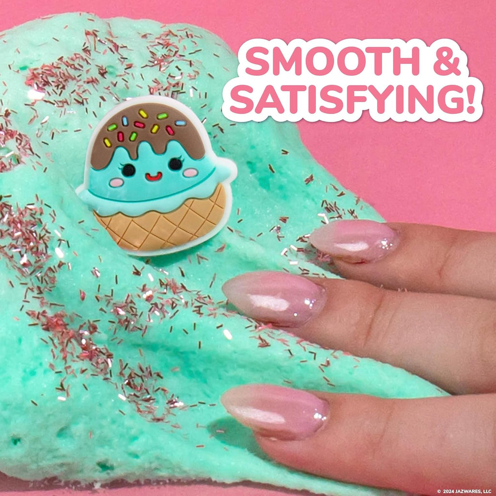 Squishmallows Maya The Ice Cream Cloud Slime - Chocolate-Scented 8 oz. Storage Container With Figurine Topper
