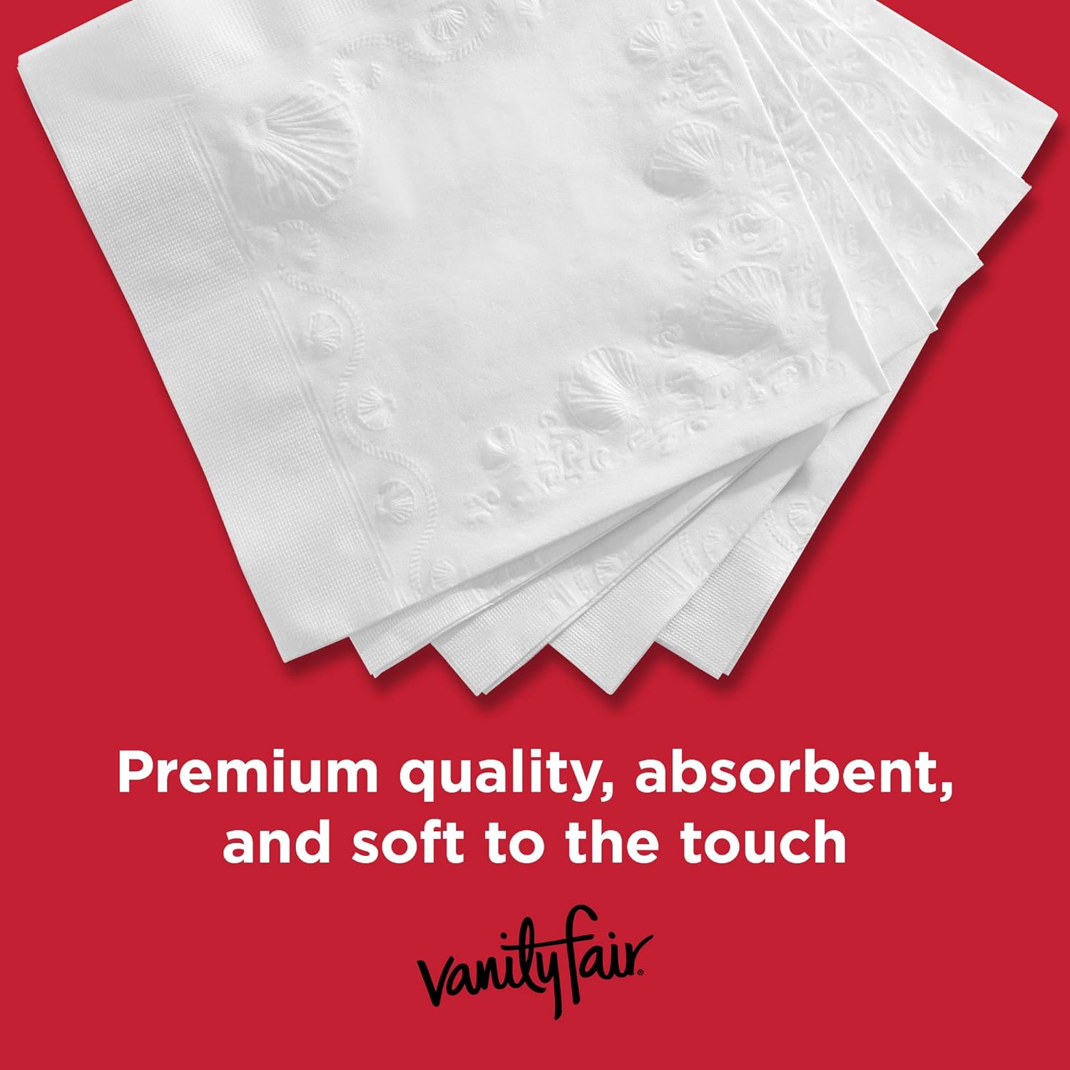 Vanity Fair Everyday Paper Napkins - Soft & Smooth Disposable Napkins | 200 Count for Daily Use