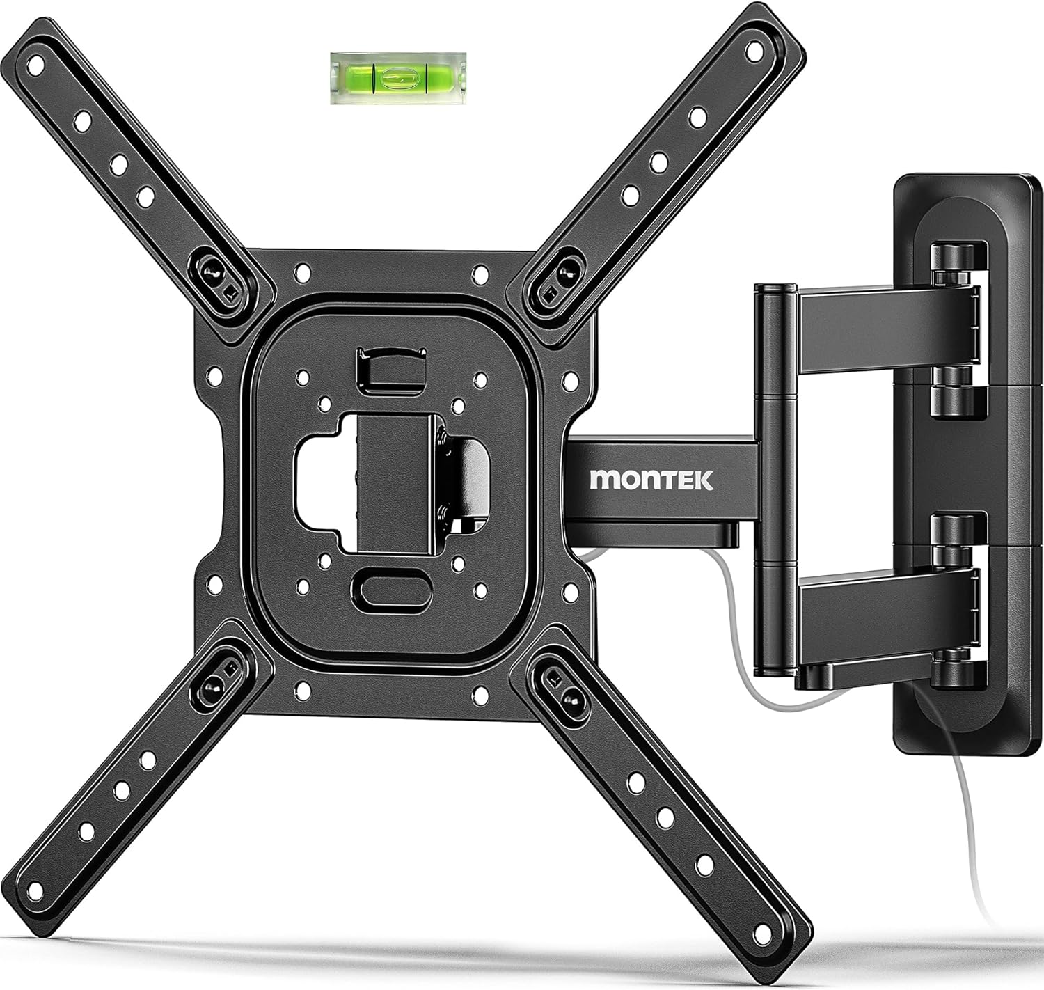 monTEK Full Motion TV Wall Mount - Swivel & Tilt Bracket for 23-65 Inch TVs | Max VESA 400x400mm, 77 lbs Capacity