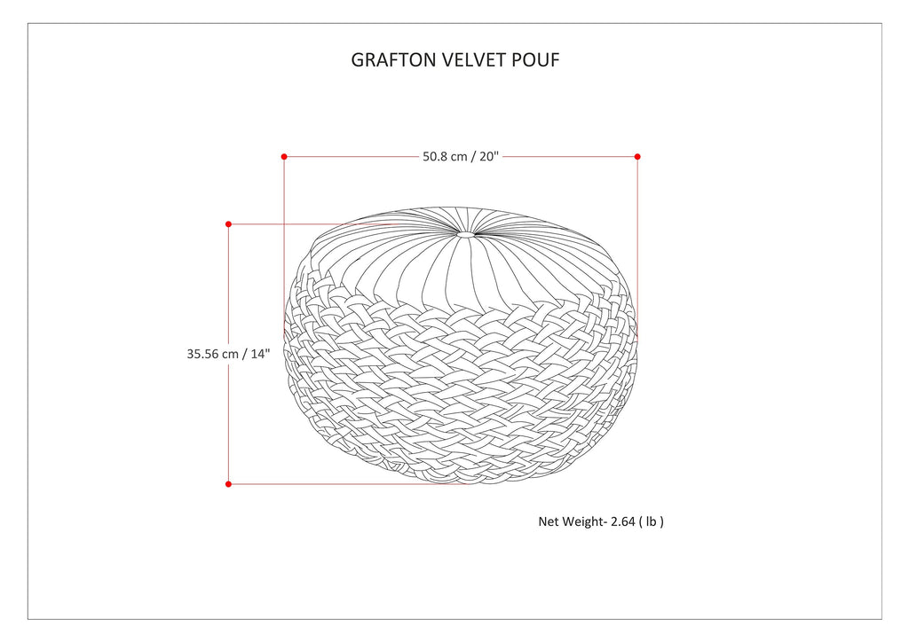 SIMPLIHOME Grafton Round Pouf - 20 inch Wide Upholstered Velvet Ottoman in Teal, Transitional Button-Tufted Footstool or Extra Seating for Living Room or Bedroom with Polystyrene Filling, Assembled