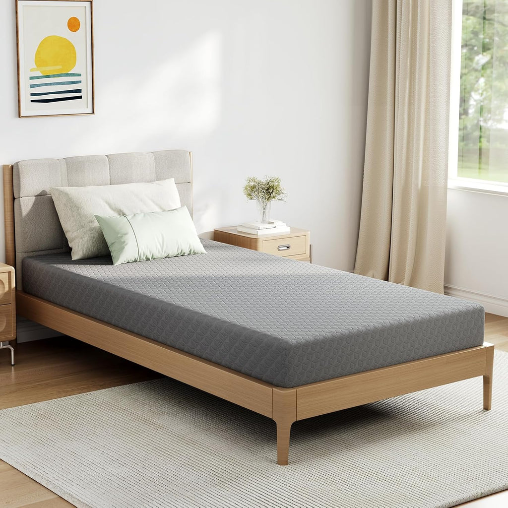 Novilla Twin Mattress - 5-Inch Gel-Infused Memory Foam for Kids | Pressure-Relieving & Cool Touch, CertiPUR-US Certified