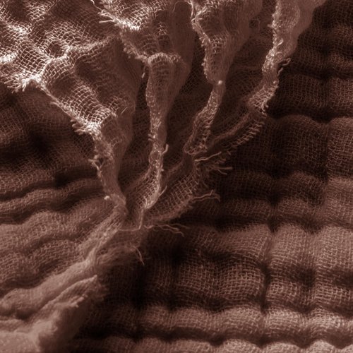 Carriediosa 100% Cotton Muslin Throw Blanket 108" X 90" King Size，4-Layers Summer Gauze Throws for Bed Couch，Soft Lightweight Breathable Linen Blankets Bedspread for Adults All Season，Dark Brown