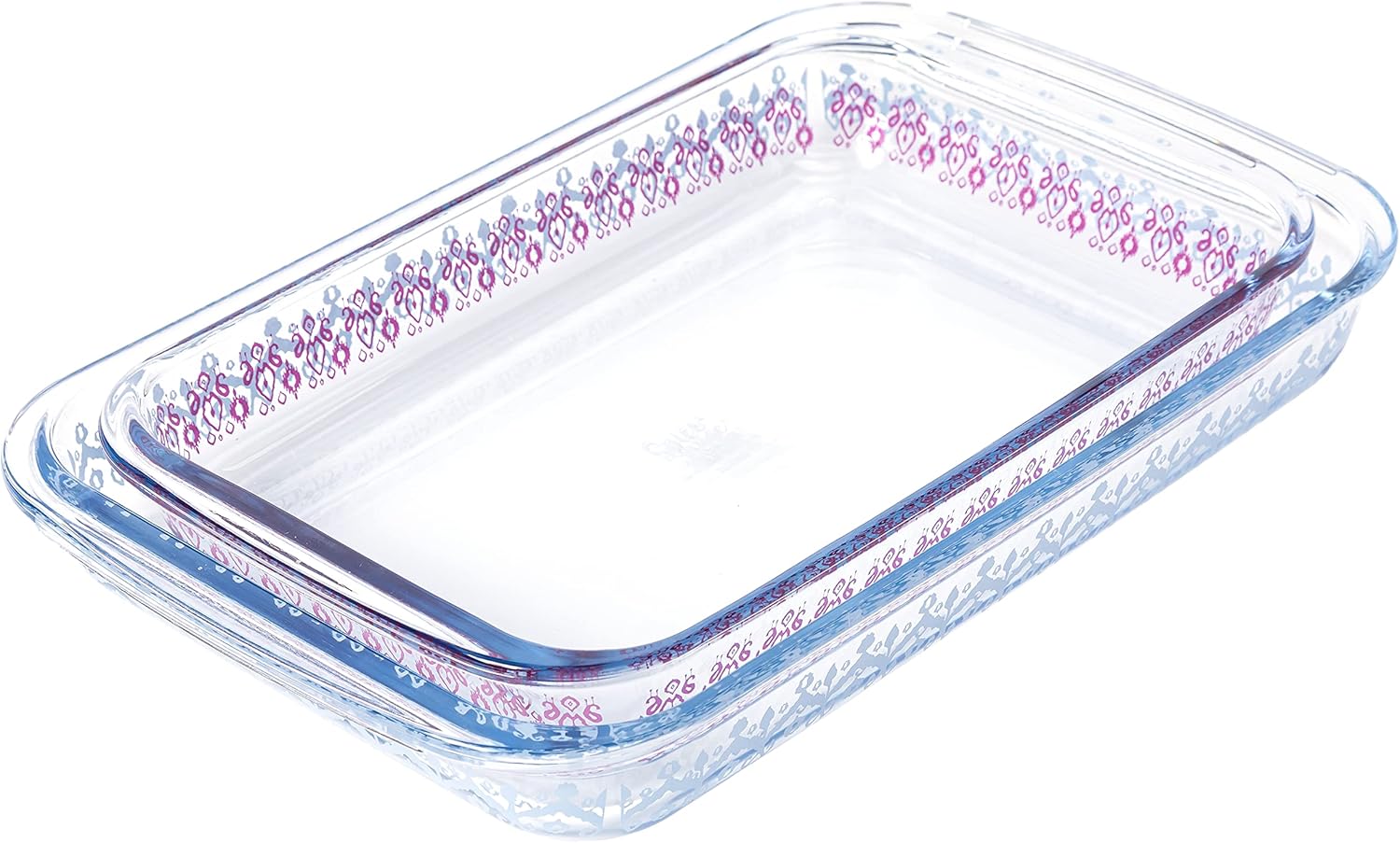 Spice by Tia Mowry | Cloves Bakeware Set - 2 Pack of 3.1 QT & 2.3 QT Oven-Safe Borosilicate Glass