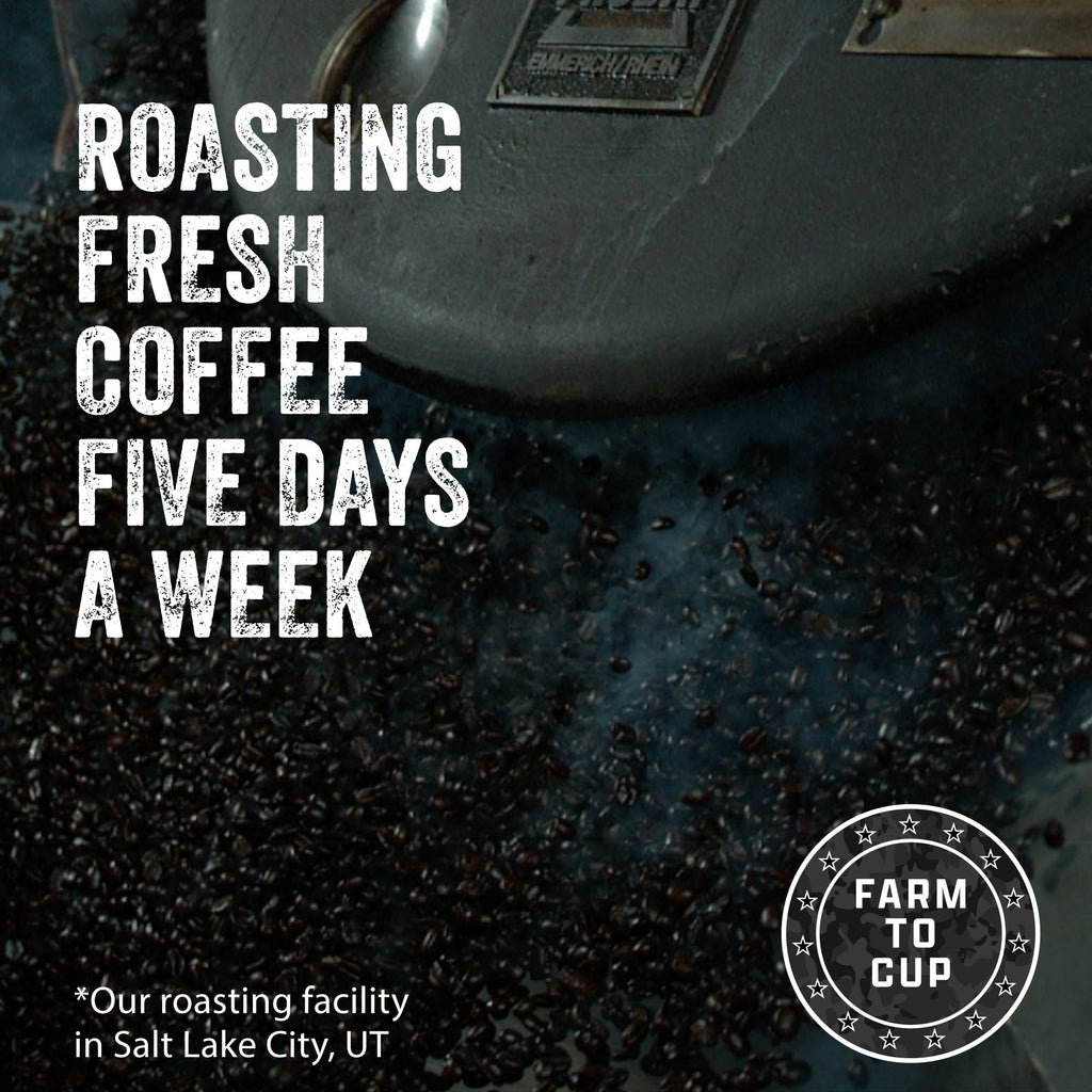 Black Rifle Coffee Company CAF, 5 lb Bag, Ground Coffee Medium Roast - Roasted Blend Made from Arabica Beans - Colombian & Brazilian Beans - Veteran Founded & American Made