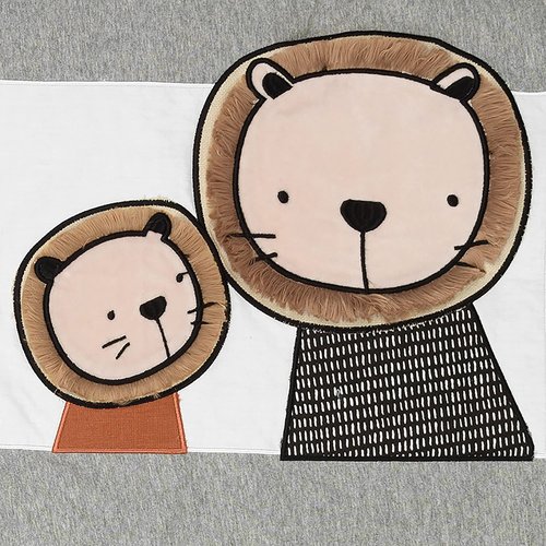 Lambs & Ivy Patchwork Jungle 4-Piece Crib Bedding Set 718004V Multicolor