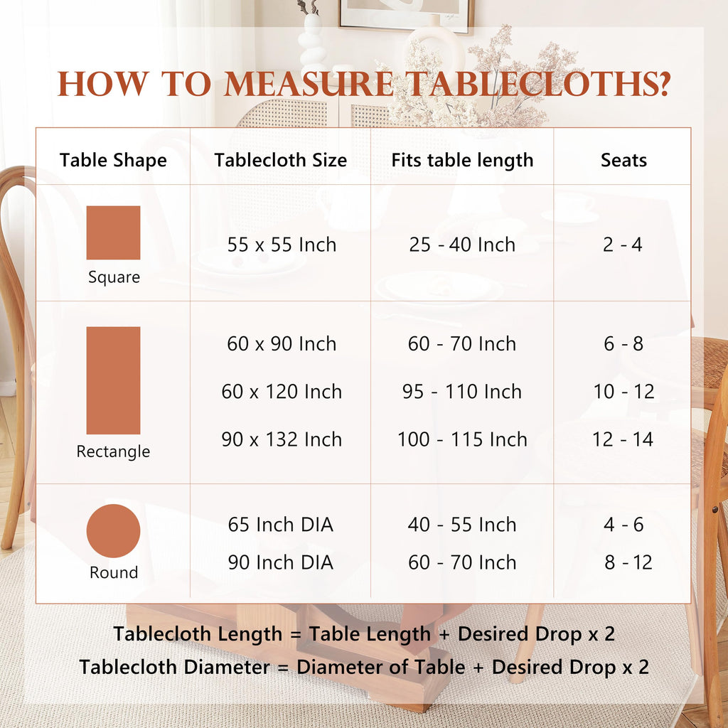 TRITON LINEN 100% Pure Linen Tablecloths 60x90Inches,Rectangle Table Cloth for Dining,Picnic,Weddings and Restaurants,Durable Stonewashed Tablecloths (Re-Caramel, Rectangle - 60 x 90 Inch)