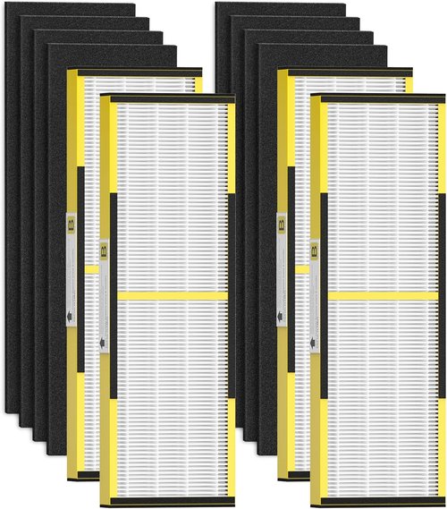 G-Guardian 4-Pack HEPA Filters B - Compatible Replacement for AC4825, AC4300, AC4800, AC4900, AC4850, AC4825E | Includes 8 Carbon Pre-Filters