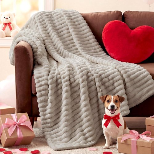 Bedsure GentleSoft Throw Blanket - Cozy Beige Fleece for Couch | Plush 50x60 Inches, Perfect Gift for Her & Him