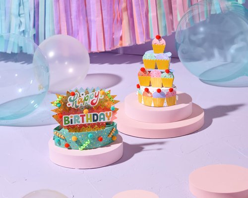 Papyrus Pop-Up Card for Birthday (Sweet Birthday Wishes)