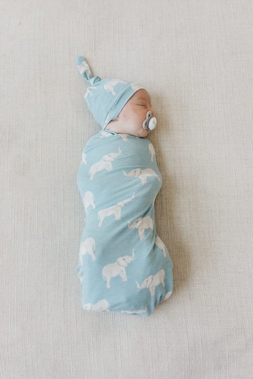 Copper Pearl Large Premium Knit Baby Swaddle Receiving Blanket Peanut