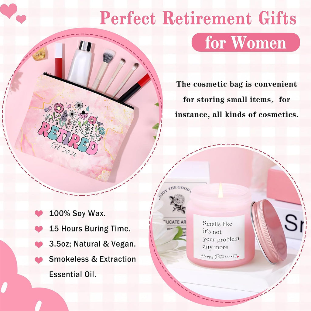 Regine Switzerland Retirement Gift for Women - Thoughtful Gift Basket Set of 6 for Coworkers, Teachers, Nurses, Moms