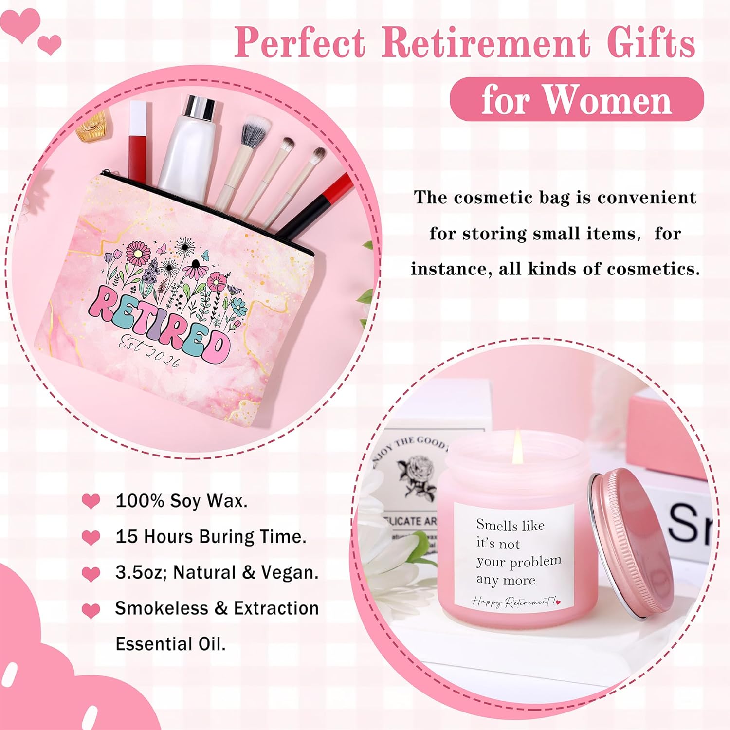 Regine Switzerland Retirement Gift for Women - Thoughtful Gift Basket Set of 6 for Coworkers, Teachers, Nurses, Moms