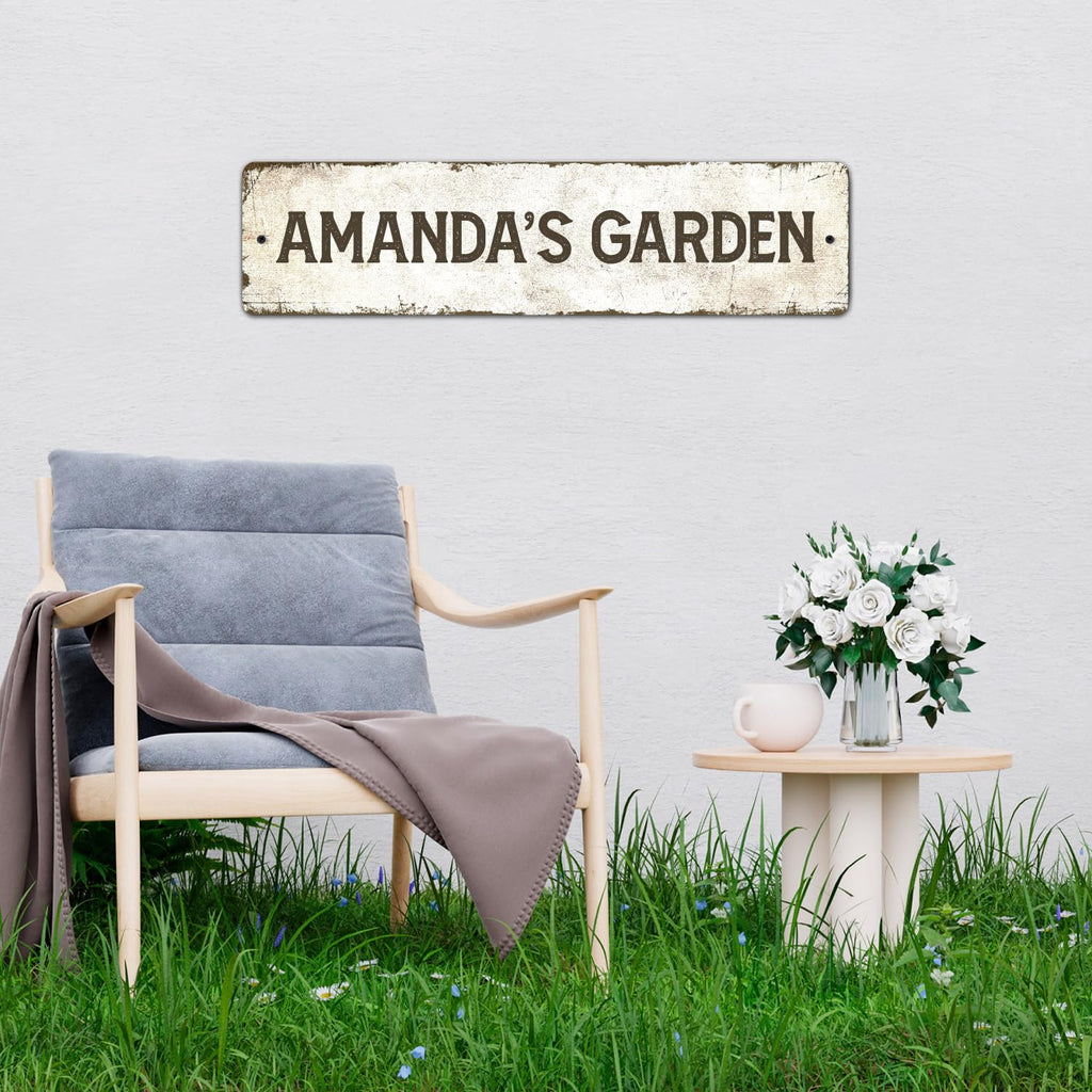 Rustic Custom Sign - Personalized Metal Sign for Men | Perfect Gift for Dad, 6x24 Inches, Fade Resistant