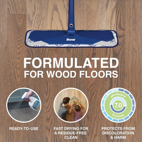 Bona PowerPlus Hardwood Floor Cleaner Spray - 32 Fl Oz - Oxygenated & Residue-Free Formula