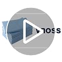 Vnoss Microfiber Glass Cleaning Cloths, 12x16 Inch, 8 Pack - Blue