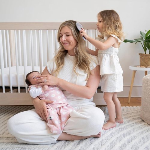 HALO Micro-Fleece Sleepsack Swaddle - 3-Way Adjustable Blanket for Newborns | TOG 3.0, Daisy, 0-3 Months
