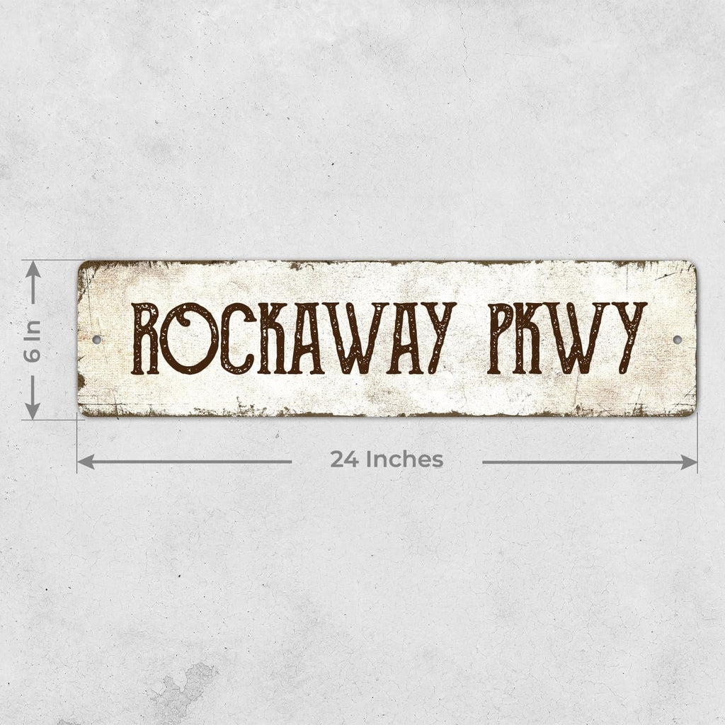 Rustic Custom Sign - Personalized Metal Sign for Men | Perfect Gift for Dad, 6x24 Inches, Fade Resistant