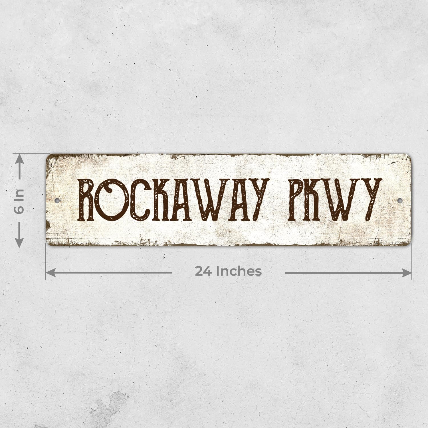 Rustic Custom Sign - Personalized Metal Sign for Men | Perfect Gift for Dad, 6x24 Inches, Fade Resistant