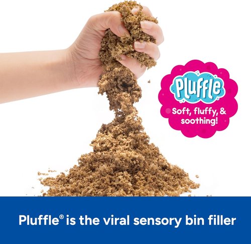 Educational Insights Pluffle® Sand 2-Pack - Mess-Free Sensory Bin Foam Set for Toddlers | Ideal for Home & Classroom Fun, Ages 3+