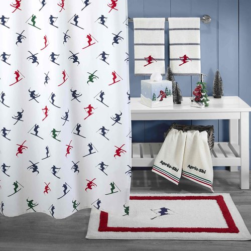Izod - Hand Towels, Soft & Absorbent Bathroom Essentials, Holiday Home Decor, Dorm Room Essentials (Alpine Collection, 2-Pack)