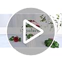 9 Pcs Pink Artificial Foam Roses with Stems for Wedding & Home Decor