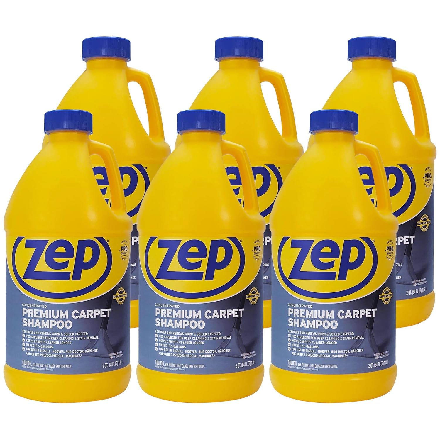 Zep Shampoo | Premium Carpet Cleaner - 64 Oz Bottle for Deep Cleaning and Stain Removal