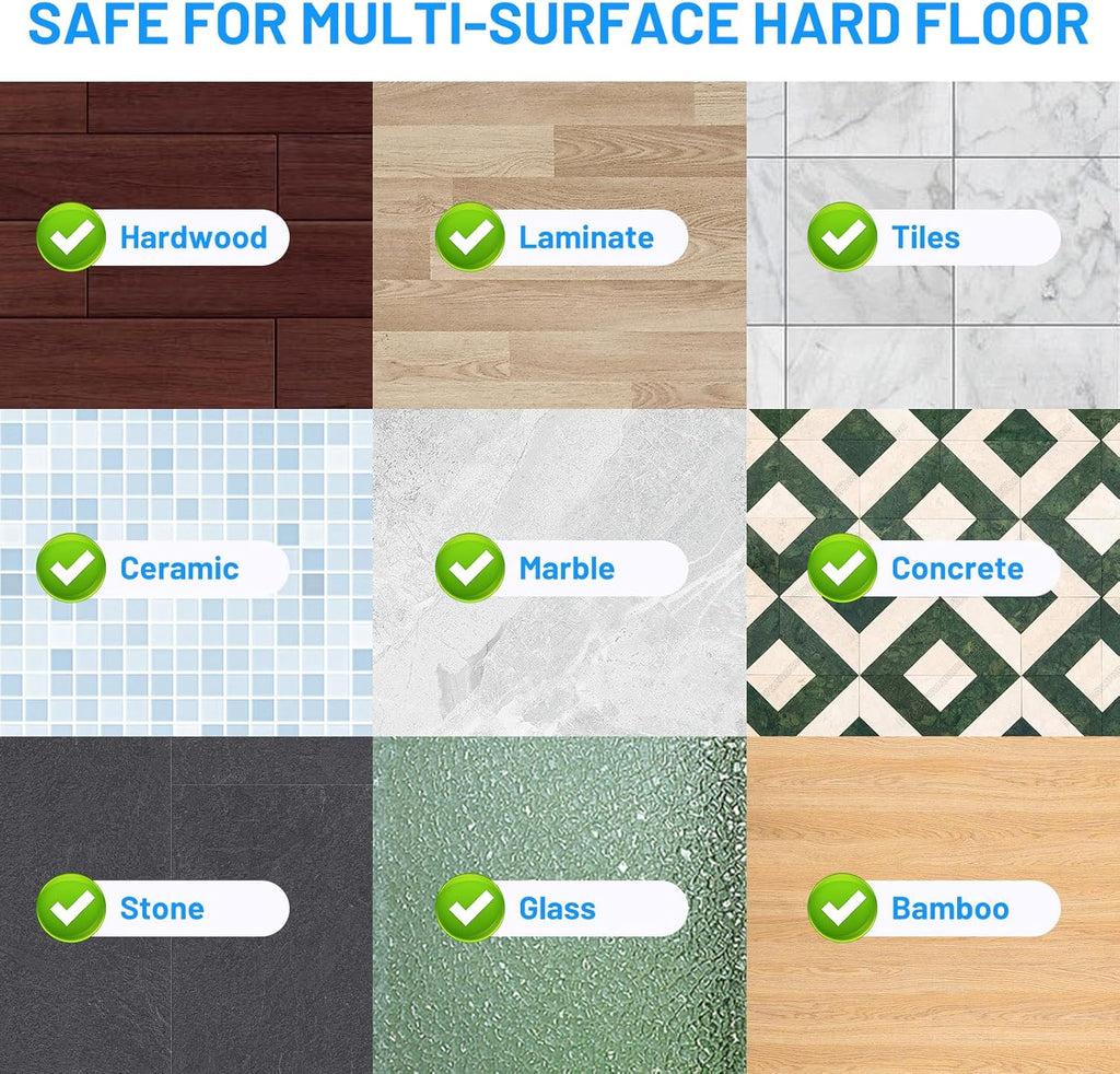 Skiennix Spray Mop - Versatile Wet Dry Cleaning with 2 Washable & 2 Disposable Pads | Refillable Bottle for Hardwood & Tile Floors