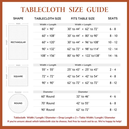 Linen World Fall Linen Tablecloth 120" x 60" Inch,French Linen Washable Rectangular Table Cloth for Dining,Outdoor,Weddings and Restaurants,Decorative Thanksgiving Christmas,Burnt Orange Hemstitch