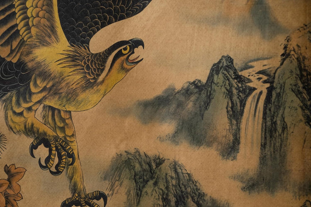 Skiennix Eagle Wall Art Poster - Stunning Hawk Painting | Ready to Hang Decor for Home & Office