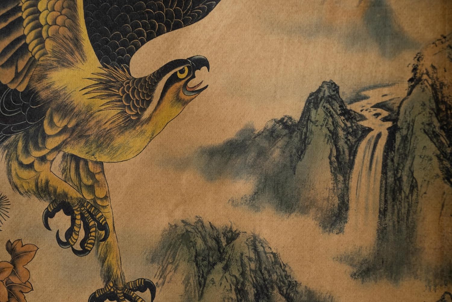 Skiennix Eagle Wall Art Poster - Stunning Hawk Painting | Ready to Hang Decor for Home & Office