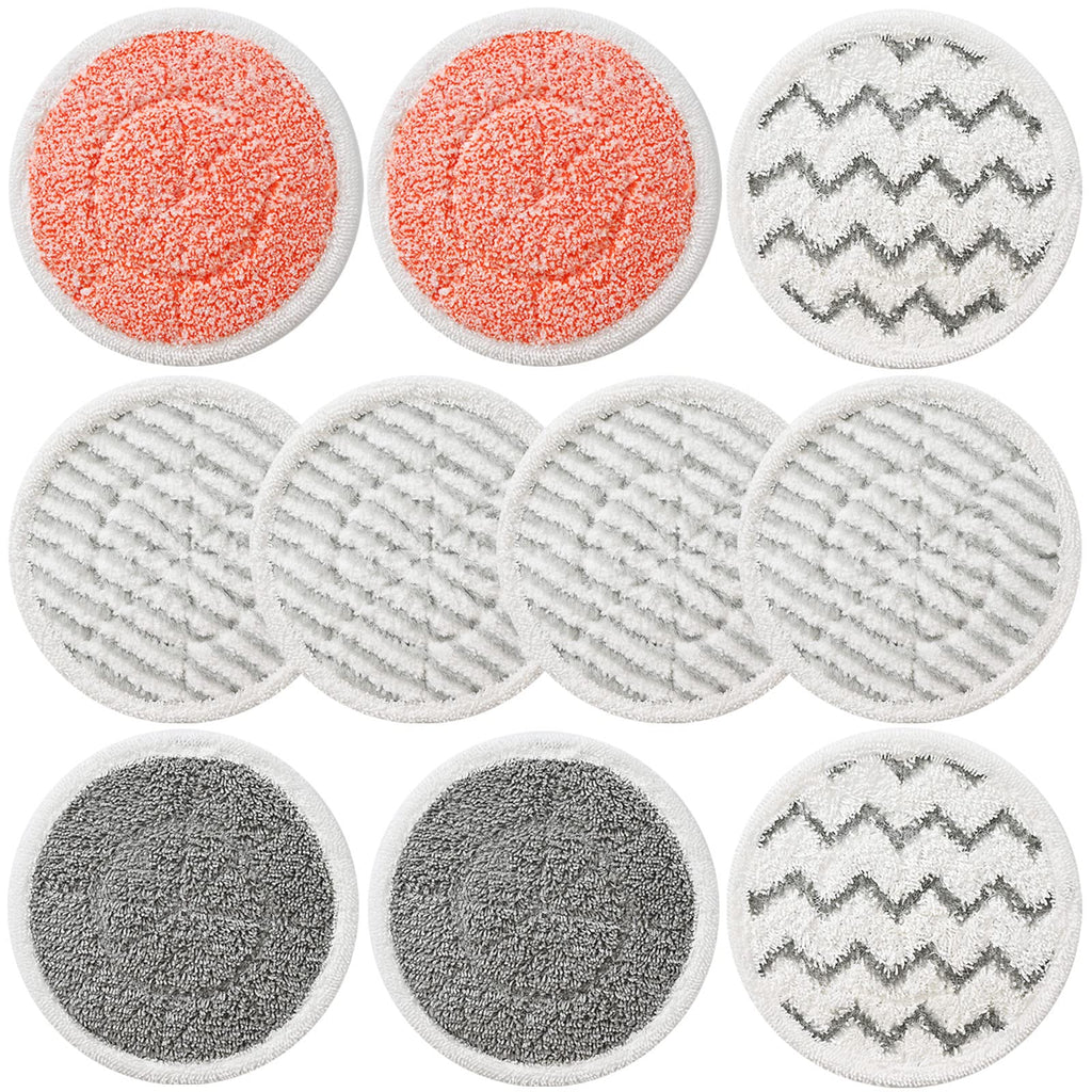 10 Pack Upgraded S7001 Pads Replacement Steam Mop Pads for Shark S7001 S8201 S7201 S7000 S7000AMZ S8001 S7005 S7020 Series Steam Mop Pads,Steam & Scrub All-in-One Scrubbing Mop Pads,Part #: XKITP7000