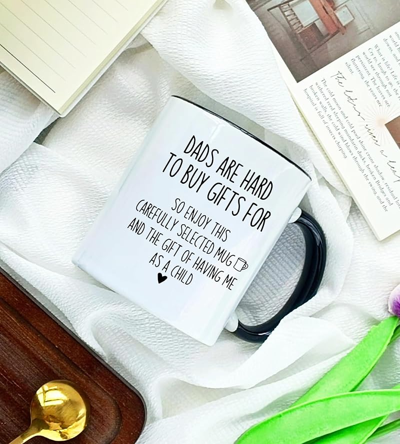 Dad Coffee Mug - Best Dad Ever Gift from Daughter Son for Father’s Day, Christmas